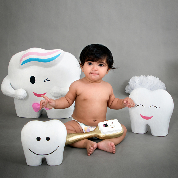 اکسسوری جشن دندانی | عکاسی کودک مهناز