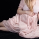لباس بارداری حریر صورتی | عکاسی کودک مهناز